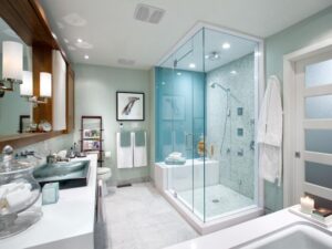 نصب قرنیز را برای جلوگیری از نفوذ رطوبت در حمام